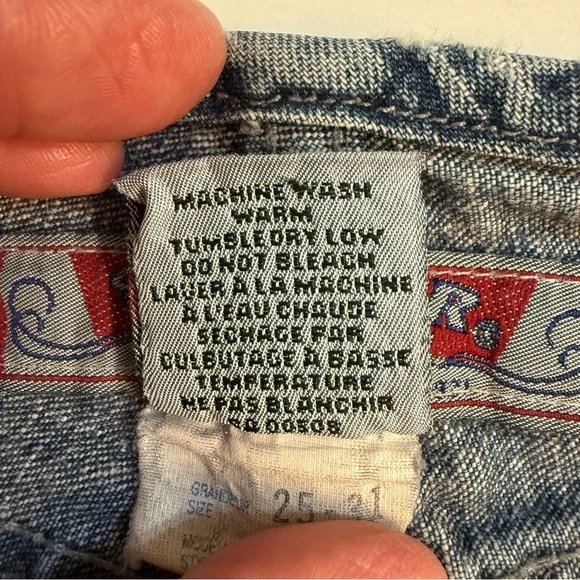 Silver Vintage woman’s flare jeans waist 25 length 31 prewashed - Picture 9 of 10